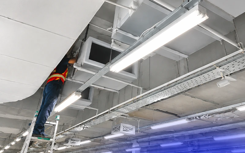 Ceiling-Mounted Dehumidification for Pharmaceutical Laboratory