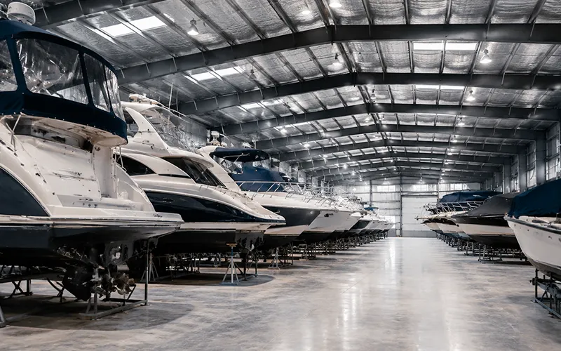 Dehumidifier for Marinas & Boat Storage Facility