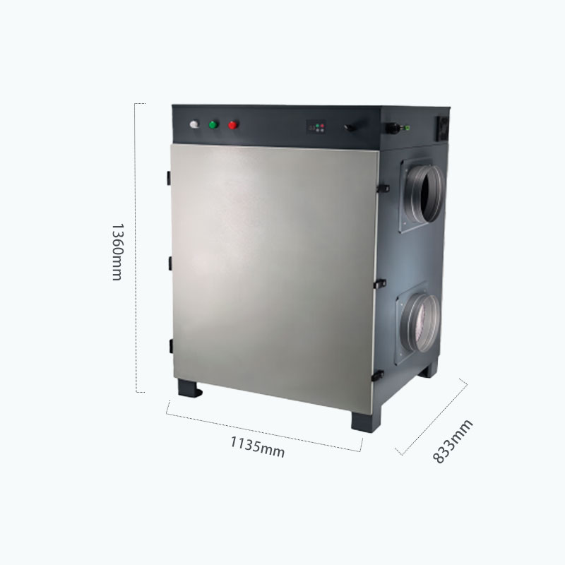 MCH-3500XF-01 Rotary Desiccant Dehumidifier Dimensions