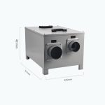 MCH-350XF-02 Rotary Desiccant Dehumidifier Dimensions