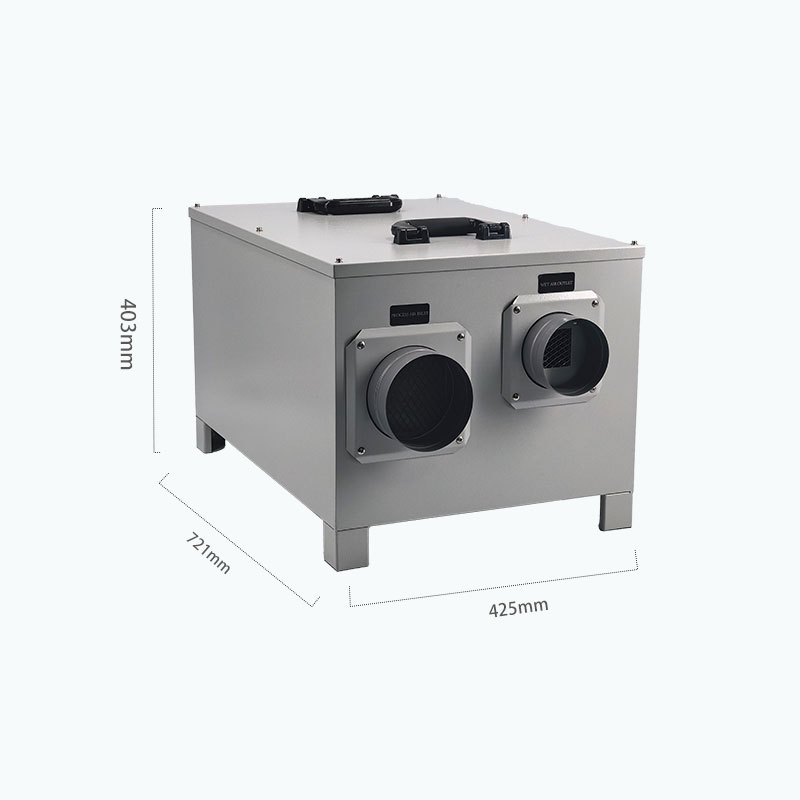 MCH-350XF-02 Rotary Desiccant Dehumidifier Dimensions