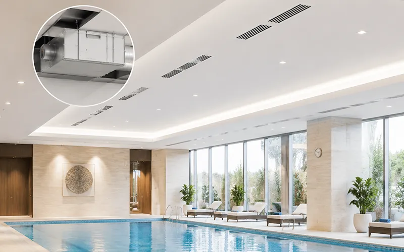 Refrigerant Dehumidifier for Indoor Pool Areas