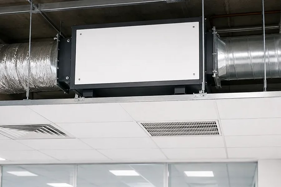 Ceiling mounted Dehumidifier Ducted Installation