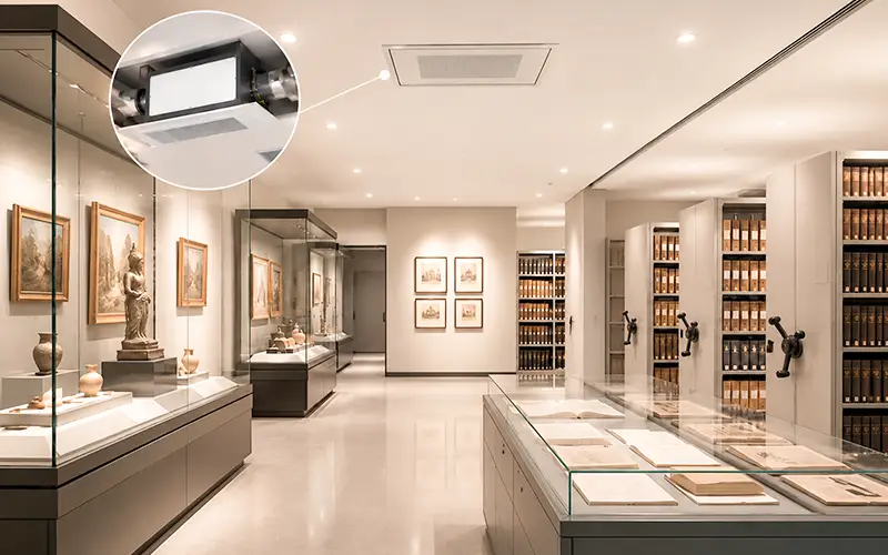Ceiling-mounted Dehumidifier for Museums