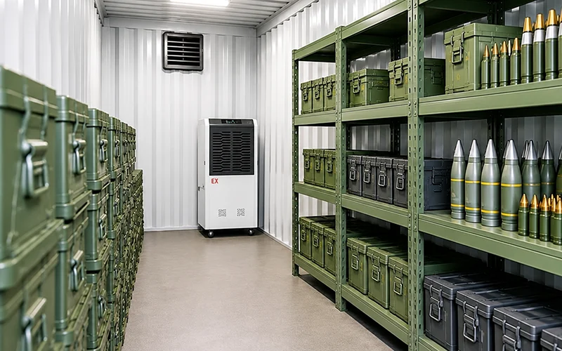 Containerized Ammunition Storage Dehumidifiers