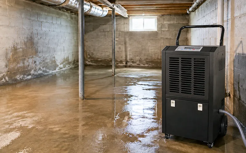 Dehumidifier for Basement & Crawl Space Drying