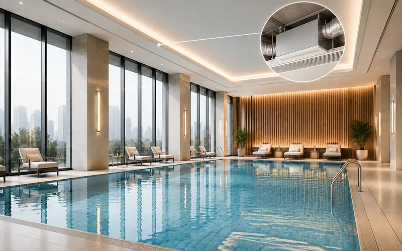 Dehumidifier for Hotel Indoor Pool