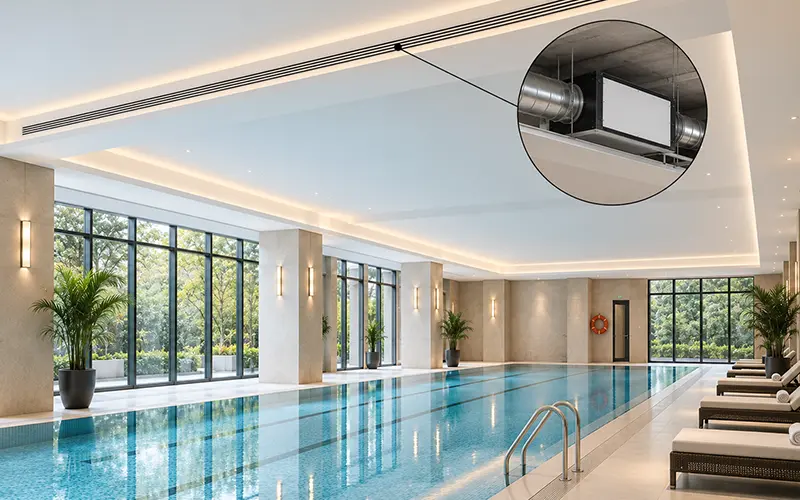 Dehumidifier for Hotel Indoor Pool
