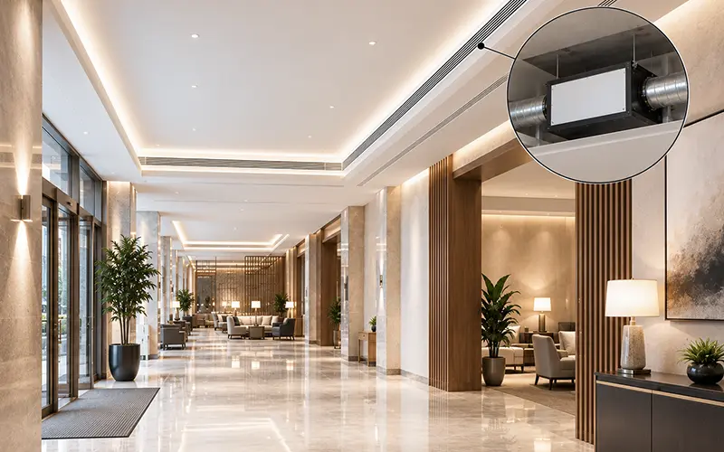 Dehumidifier for Hotel Lobby & Corridor