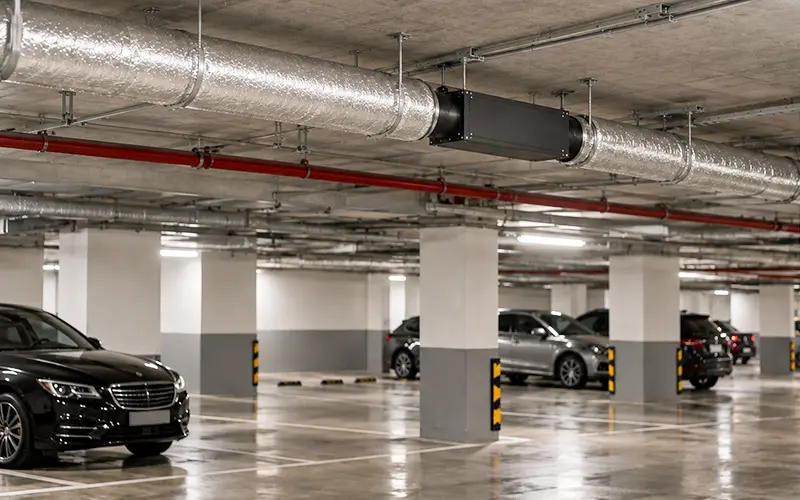 Dehumidifier for Hotel Underground Parking Area