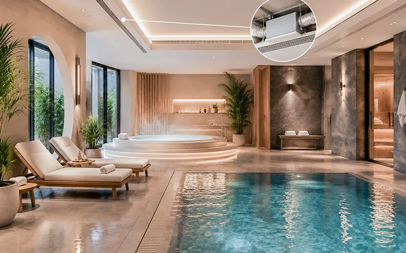 Dehumidifier for Spa and Wellness Center