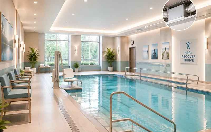 Dehumidifier for Therapy and Rehabilitation Pool