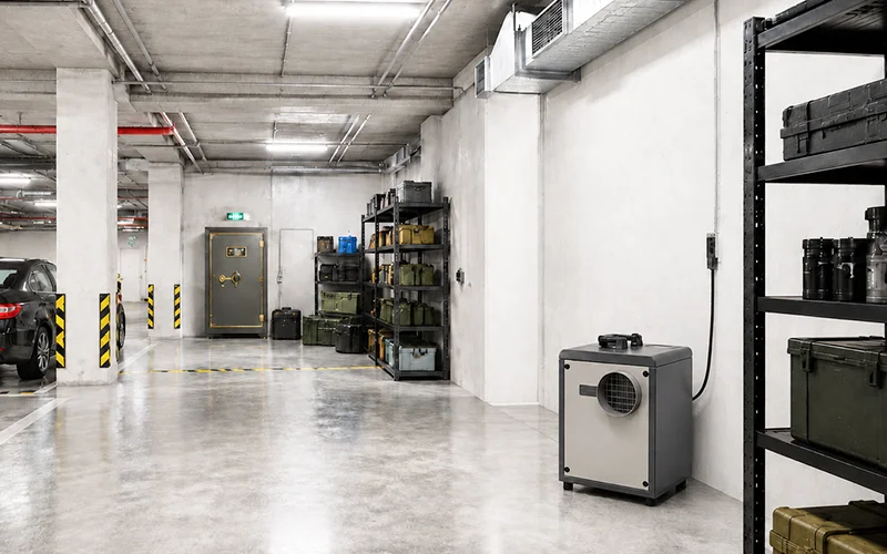 Desiccant Dehumidifier for Basements
