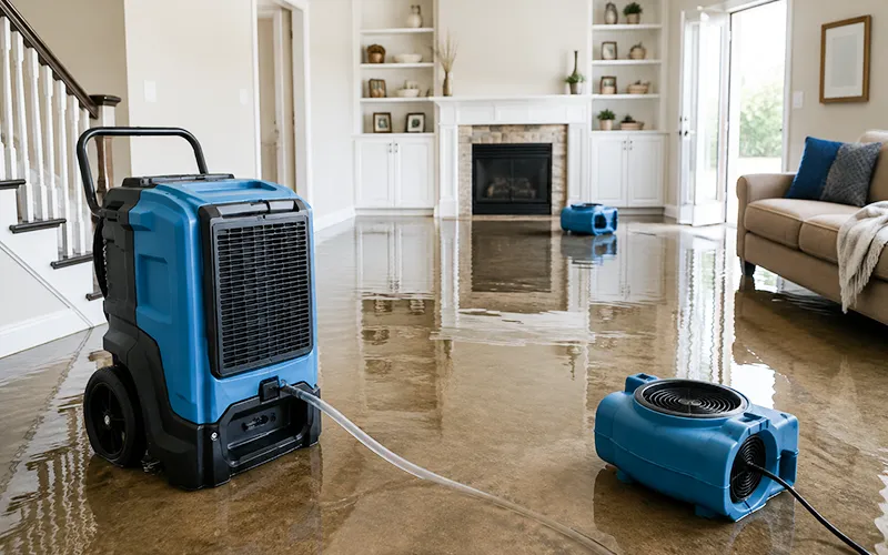Flood Damage Restoration Dehumidifier