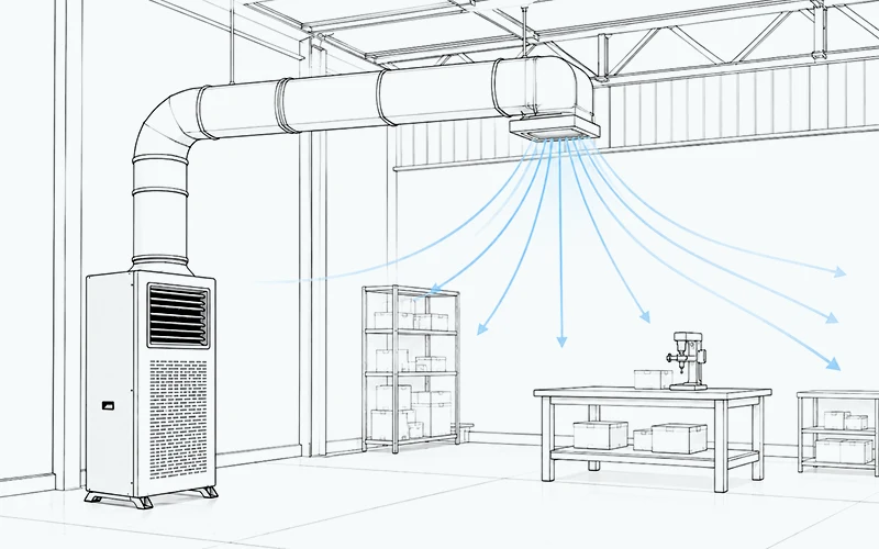 Industrial Dehumidifier Ducted Air Supply