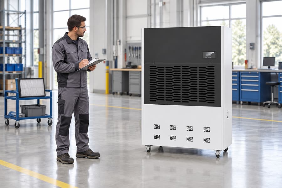 Industrial Dehumidifier Maintenance Cover
