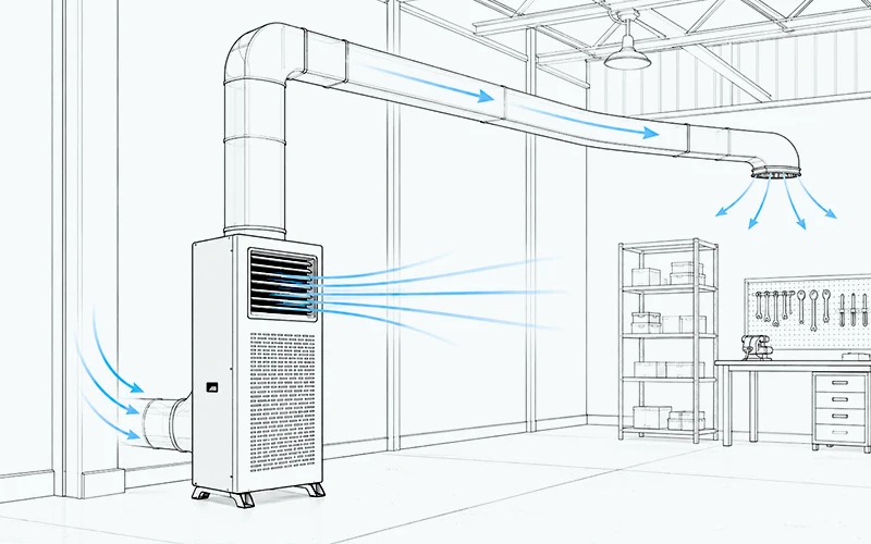 Industrial Dehumidifier Supply Return Air Ducts