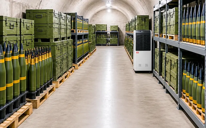 Underground Ammunition Storage Dehumidifiers