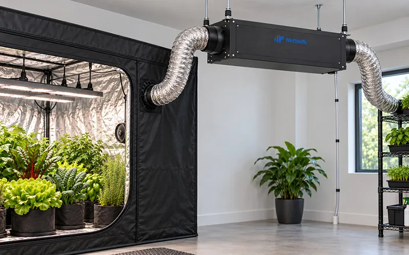 Grow Tent Dehumidifier Ceiling Mounted Installation