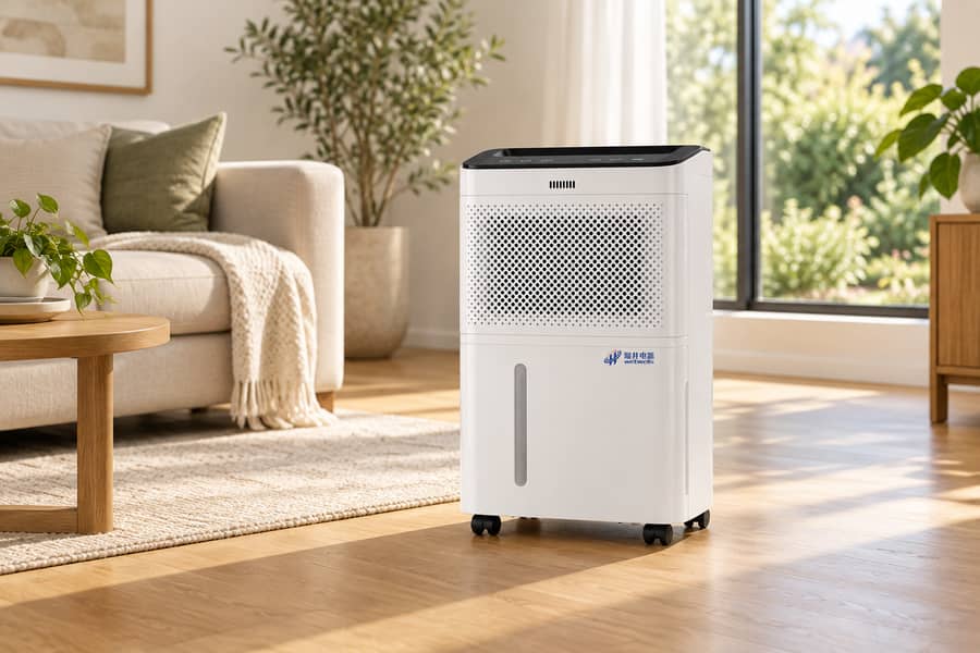 WetWells MCH-740S Dehumidifier In A Living Room