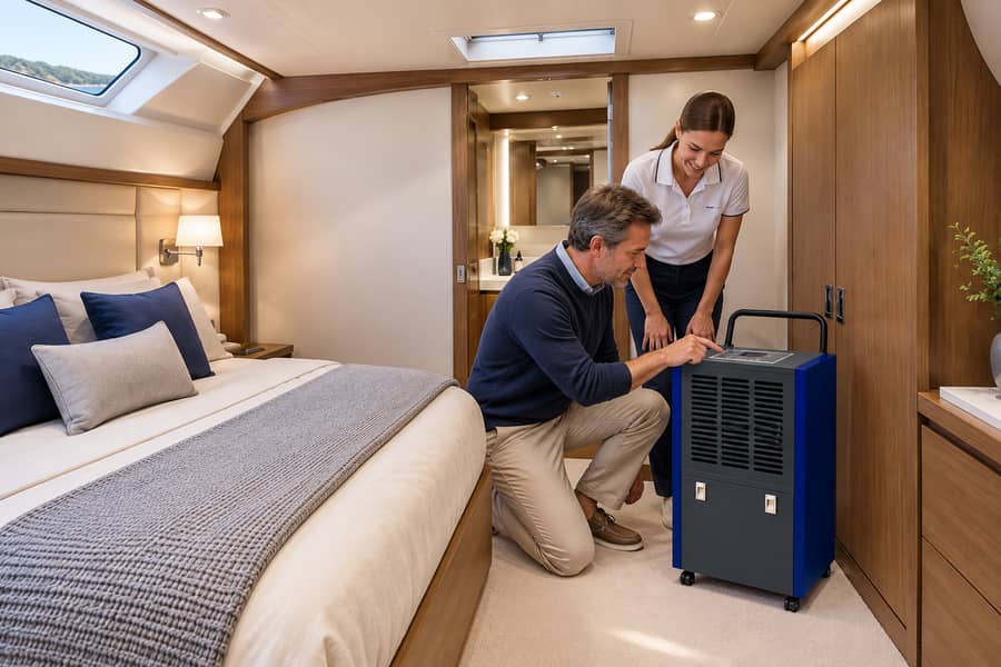 Boat Dehumidifier Storage Inspection