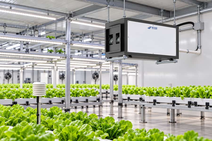 Ceiling Mounted Grow Room Dehumidifier Humidity Monitoring