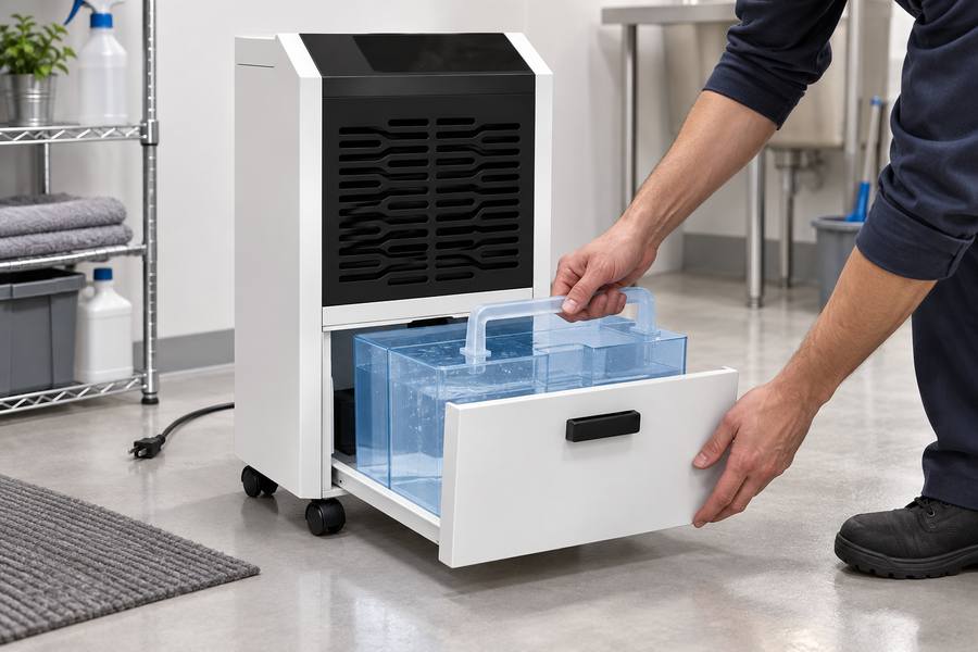 Commercial Dehumidifier Water Tank Emptying