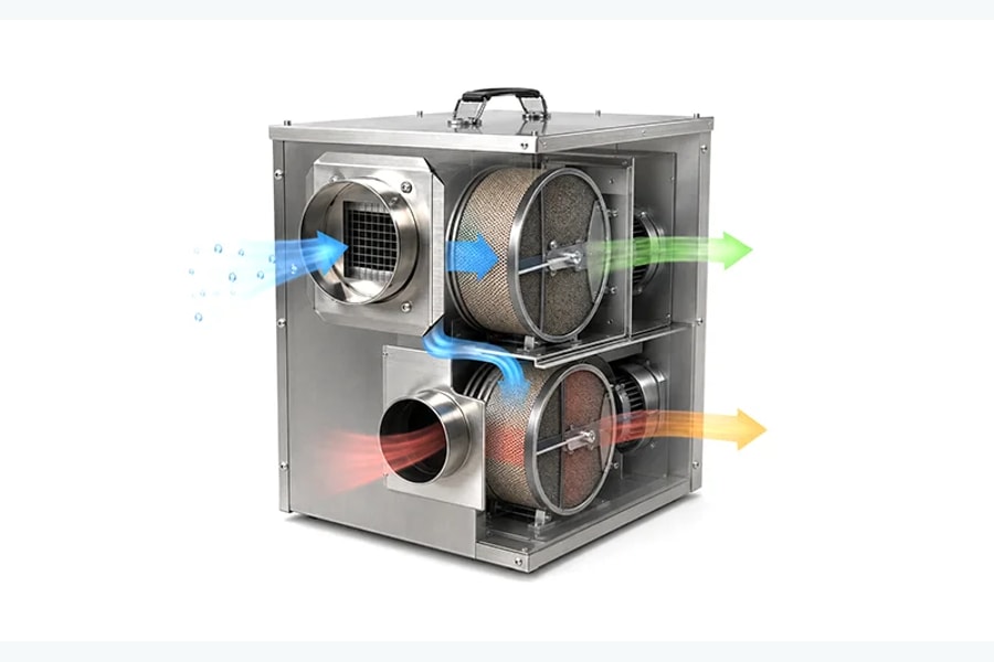 Dual Rotor Adsorption Dehumidifier