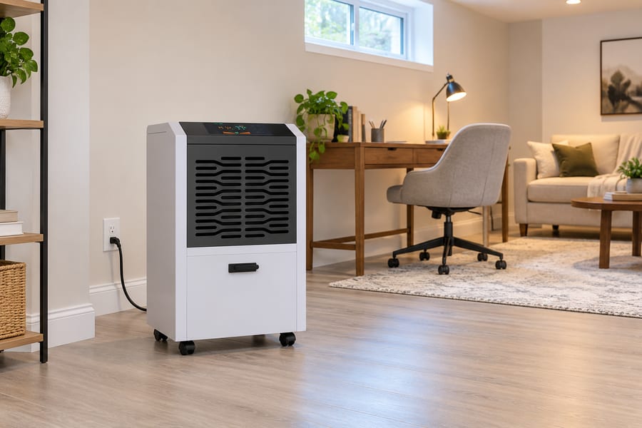 Finished Basement Dehumidifier Placement