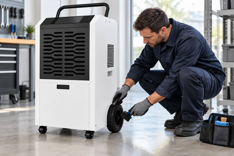 Industrial Portable Dehumidifier Wheel Maintenance Industrial Portable Dehumidifier Wheel Maintenance