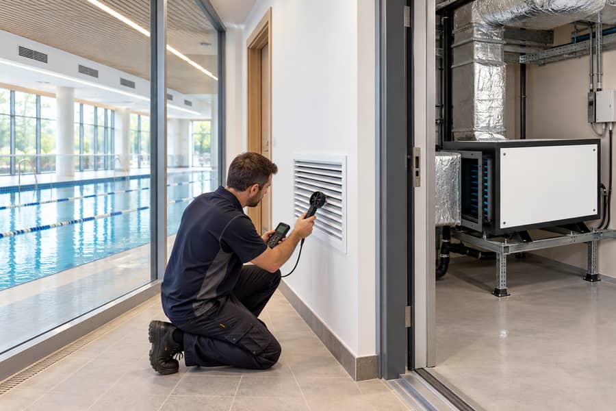 Pool Dehumidifier Airflow Commissioning Pool Dehumidifier Airflow Commissioning