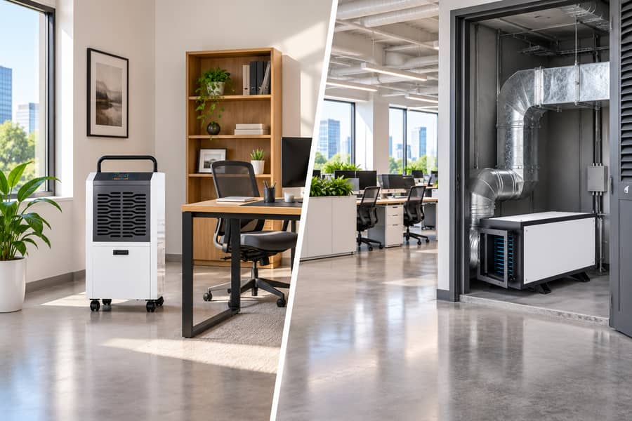 Portable Vs Ducted Office Dehumidifiers